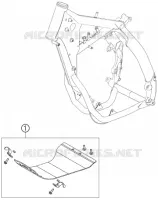 PROTECTION MOTEUR pour KTM 250 SX-F FACTORY REPLICA MUSQUIN EDITION de 2010