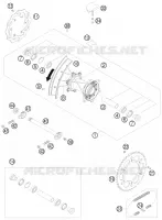 ROUE ARRIERE pour KTM 250 SX-F FACTORY REPLICA MUSQUIN EDITION de 2010