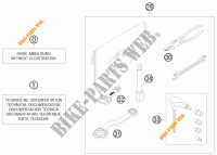 TROUSSE A OUTILS / MANUELS / OPTIONS pour KTM 250 SX-F FACTORY REPLICA MUSQUIN EDITION de 2010
