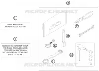 TROUSSE A OUTILS / MANUELS / OPTIONS pour KTM 250 SX-F FACTORY REPLICA MUSQUIN EDITION de 2010
