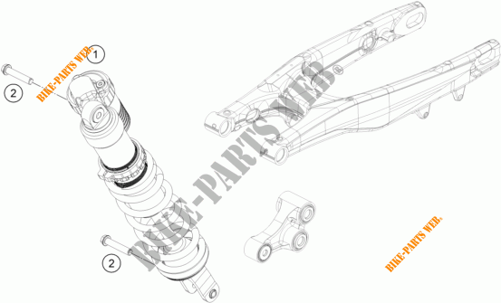 AMORTISSEUR pour KTM 250 SX-F de 2018