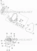 CARTER EMBRAYAGE pour KTM 250 SX-F de 2016