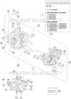 CARTER MOTEUR pour KTM 250 SX-F de 2016