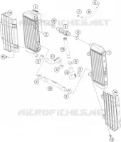 CIRCUIT DE REFROIDISSEMENT pour KTM 250 SX-F de 2016