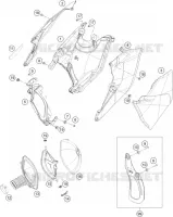 FILTRE A AIR pour KTM 250 SX-F de 2016