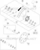 ROUE AVANT pour KTM 250 SX-F de 2016