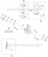 VILEBREQUIN / PISTON pour KTM 250 SX-F de 2016
