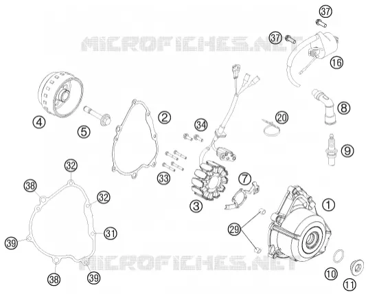 ALLUMAGE KTM MOTO 250 2011 SX-F  250 SX-F