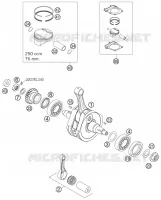 VILEBREQUIN / PISTON  250 ktm-moto 2007 SX-F 25
