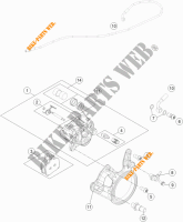 ETRIER DE FREIN AR pour KTM 1290 SUPER DUKE R SPECIAL EDITION ABS de 2016