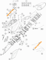 RESERVOIR / SELLE pour KTM 1290 SUPER DUKE R SPECIAL EDITION ABS de 2016
