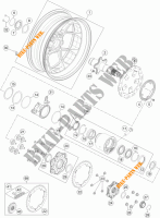 ROUE ARRIERE pour KTM 1290 SUPER DUKE R SPECIAL EDITION ABS de 2016