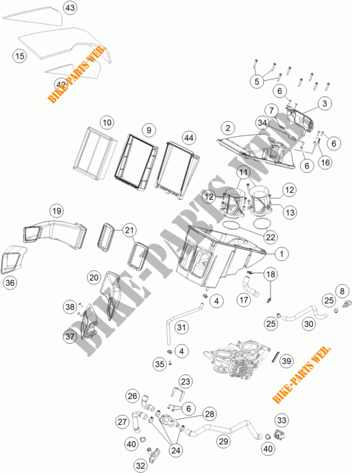 FILTRE A AIR pour KTM 1290 SUPER DUKE R SPECIAL EDITION ABS de 2016