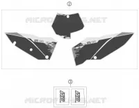 AUTOCOLLANTS pour KTM 125 SXS de 2008