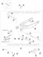 BRAS OSCILLANT  pour KTM 125 SXS de 2008