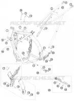 CADRE pour KTM 125 SXS de 2008