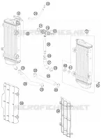 CIRCUIT DE REFROIDISSEMENT pour KTM 125 SXS de 2008