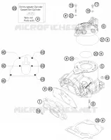 CYLINDRE / CULASSE pour KTM 125 SXS de 2008