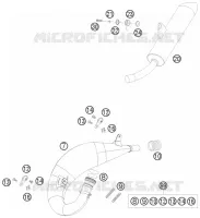 ECHAPPEMENT pour KTM 125 SXS de 2008