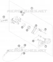 ETRIER DE FREIN AR pour KTM 125 SXS de 2008
