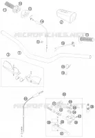 GUIDON / COMMANDES pour KTM 125 SXS de 2008