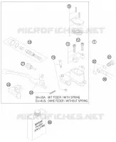 MAITRE CYLINDRE DE FREIN AVANT pour KTM 125 SXS de 2008