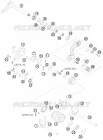MECANISME DE SELECTION DE VITESSES pour KTM 125 SXS de 2008