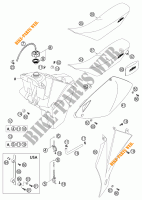 RESERVOIR / SELLE pour KTM 125 SXS de 2003