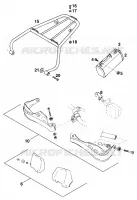 ACCESSOIRES pour KTM 125 SX MARZOCCHI/OHLINS de 1995