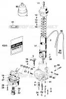CARBURATEUR pour KTM 125 SX MARZOCCHI/OHLINS de 1995