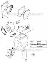 FILTRE A AIR pour KTM 125 SX MARZOCCHI/OHLINS de 1995