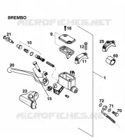 MAITRE CYLINDRE DE FREIN AVANT pour KTM 125 SX MARZOCCHI/OHLINS de 1995