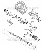VALVE D'ECHAPPEMENT pour KTM 125 SX MARZOCCHI/OHLINS de 1995