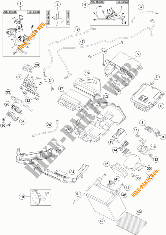 FAISCEAU ELECTRIQUE pour KTM 1290 SUPER DUKE R SPECIAL EDITION ABS de 2016