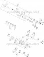 MECANISME DE SELECTION DE VITESSES  125 ktm-moto 2016 SX 31