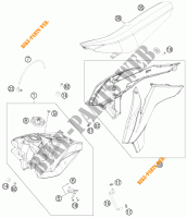 RESERVOIR / SELLE pour KTM 125 SX de 2015
