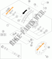 ROUE AVANT pour KTM 125 SX de 2015