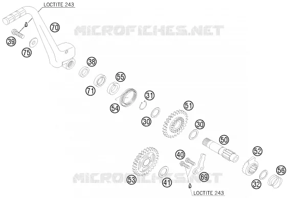 KICK KTM MOTO 125 2014 SX  125 SX