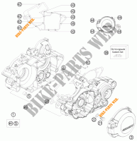 CARTER MOTEUR pour KTM 125 SX de 2012