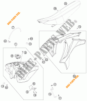 RESERVOIR / SELLE pour KTM 125 SX de 2012