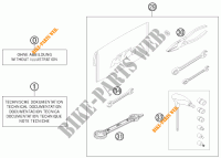 TROUSSE A OUTILS / MANUELS / OPTIONS pour KTM 125 SX de 2012