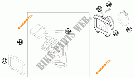 BOITE A CLAPETS pour KTM 125 SX de 2012