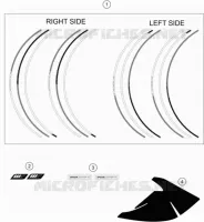 AUTOCOLLANTS pour KTM 1290 SUPER DUKE R SPECIAL EDITION ABS de 2016
