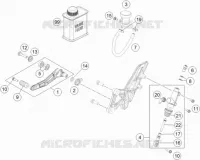 MAITRE CYLINDRE DE FREIN ARRIERE pour KTM 1290 SUPER DUKE R SPECIAL EDITION ABS de 2016
