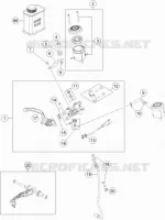 MAITRE CYLINDRE DE FREIN AVANT pour KTM 1290 SUPER DUKE R SPECIAL EDITION ABS de 2016