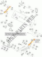 MECANISME DE SELECTION DE VITESSES pour KTM 1290 SUPER DUKE R SPECIAL EDITION ABS de 2016