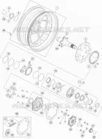 ROUE ARRIERE pour KTM 1290 SUPER DUKE R SPECIAL EDITION ABS de 2016
