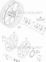 ROUE AVANT pour KTM 1290 SUPER DUKE R SPECIAL EDITION ABS de 2016