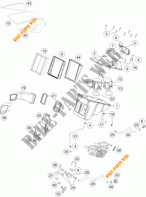 FILTRE A AIR pour KTM 1290 SUPER DUKE R SPECIAL EDITION ABS de 2016
