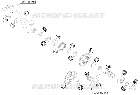 KICK KTM MOTO 125 2010 SX  125 SX